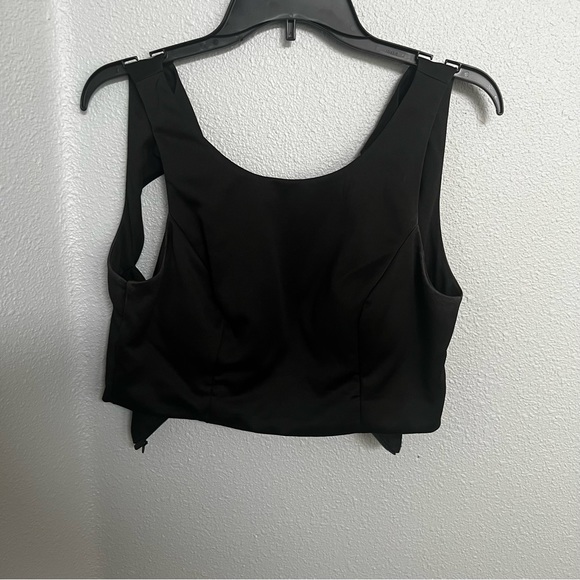 Sequin Hearts Two-Piece Black Rose Print Floor Length Formal Dress - Picture 4 of 6